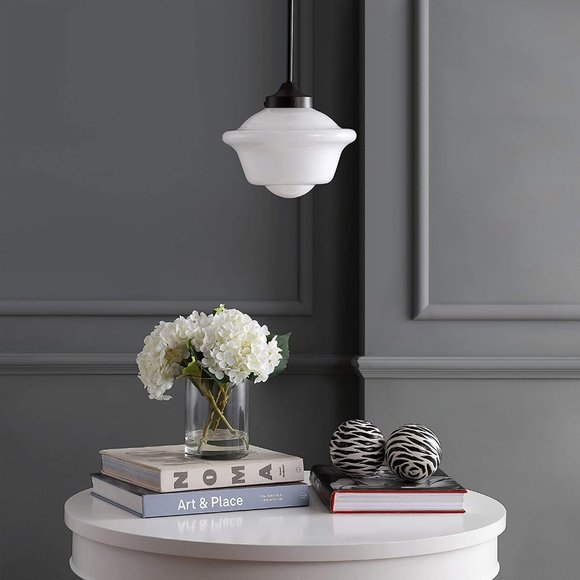 JONATHAN Y JYL3517C Kurtz 9.5" Adjustable Drop Metal/Glass LED - Picture 5 of 6